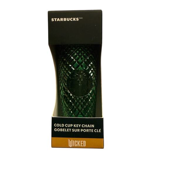Wicked + Starbucks Jeweled Green Cold Cup Keychain Bag Charm - Picture 3 of 4